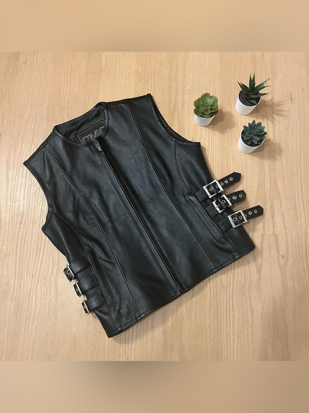CMC Canadian Motorcycle Co Women’s Leather Vest